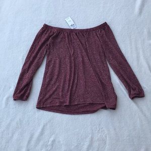 NWT hollister off the shoulder shirt